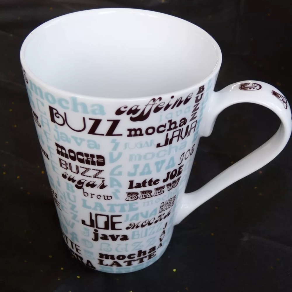 JONATHAN ADLER FOR BARNES & NOBLE JAVA/MOCHA/LATTE PRINT CUP/MUG